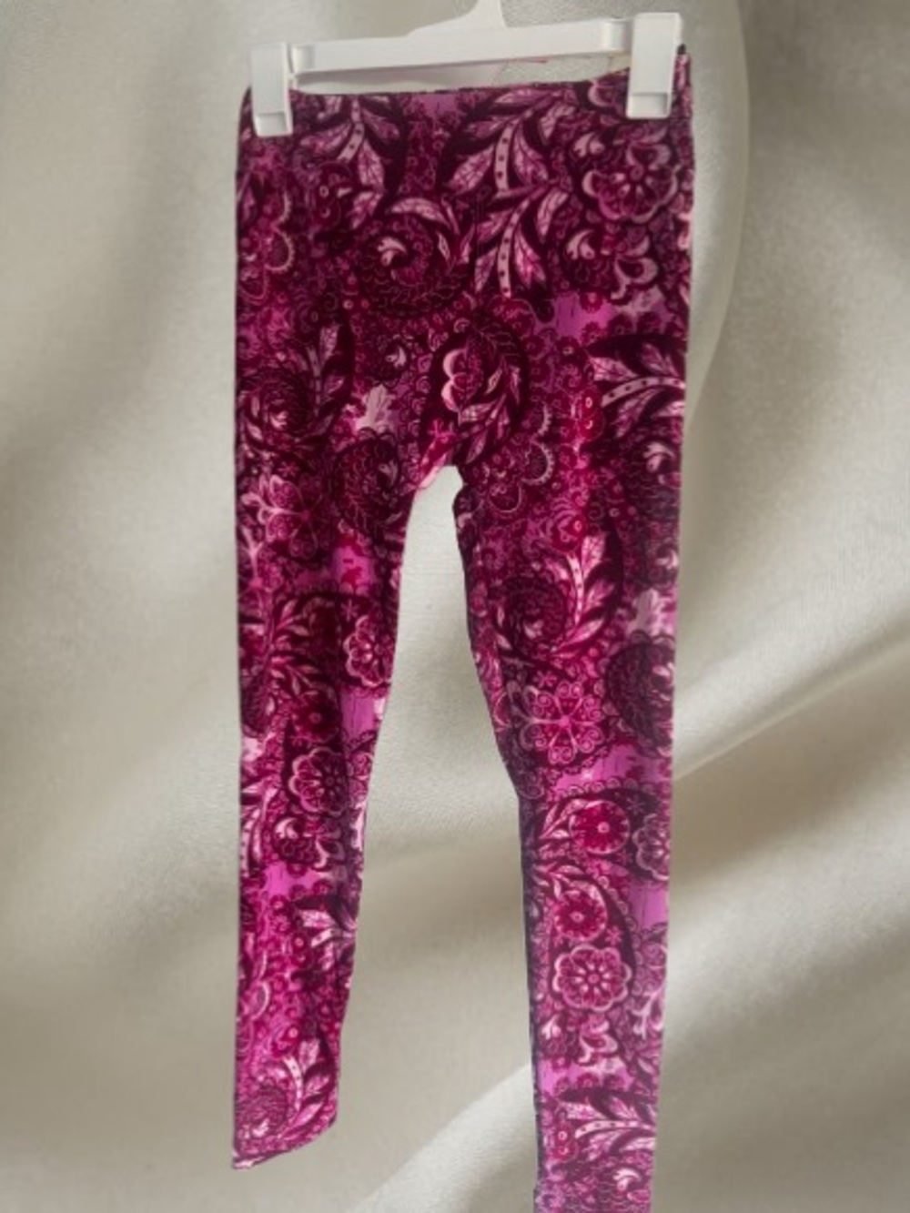 LuLaRoe Pink Floral One Size Top with Rainbow Logo Tag